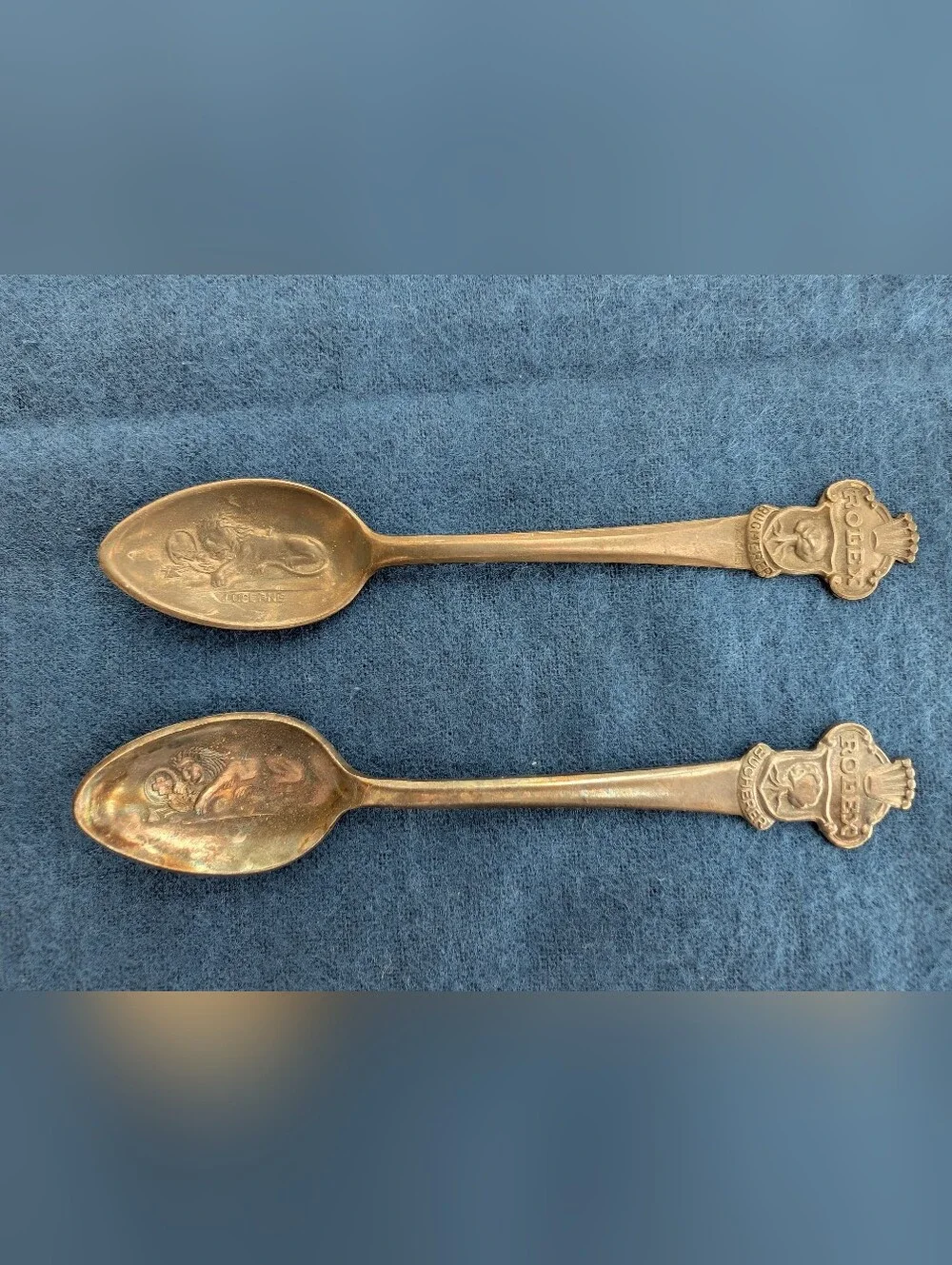 Vintage Silver Rolex Bucherer Collector Souvenir Spoons – Set of 4 Switzerland